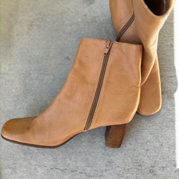 St. Johns Bay tan zipper booties - Picture 9 of 10